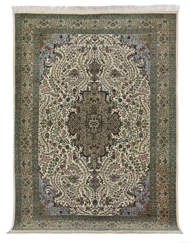 Gr. Isfahan-Teppich um 1980