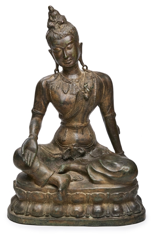 Gr. sitzender Buddha, wohl China Anf. 20. Jh.